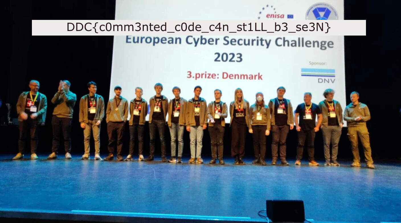 DDC{c0mm3nted_c0de_c1n_st1LL_b3_se3N}